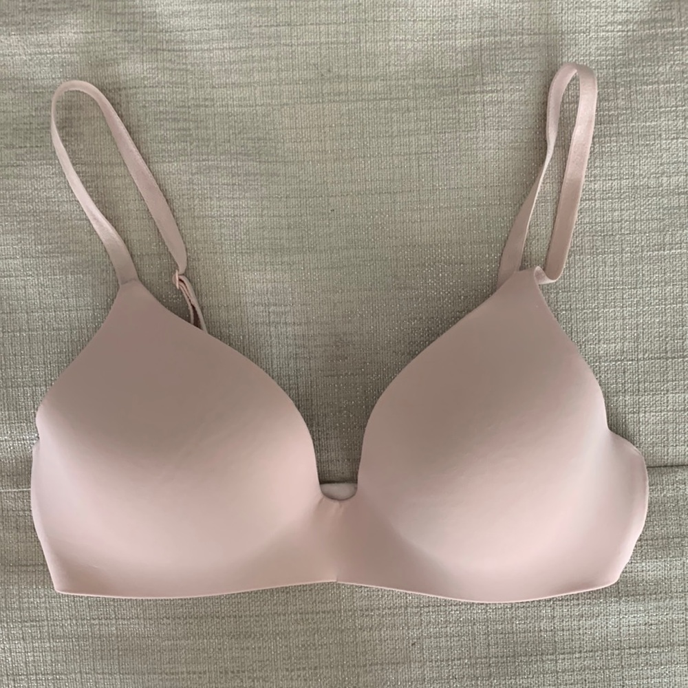 Victoria’s Secret No-Wire Light Pink Bra.